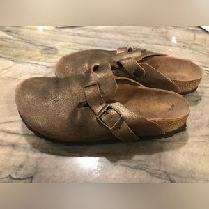 Bronze Gold Birkenstocks Boston size EU 36